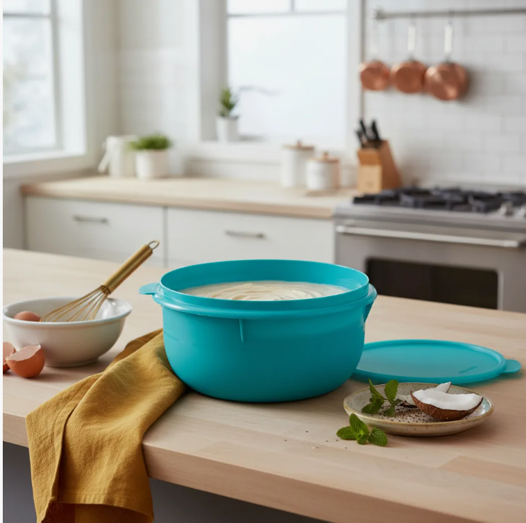 Tigela batedeira verde tropical 1l - tampa verde Tupperware  sendchosen