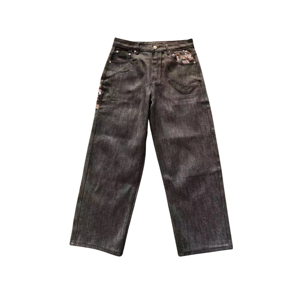 CALÇA DERSCHUTZE VINTAGE FLORY BLACK