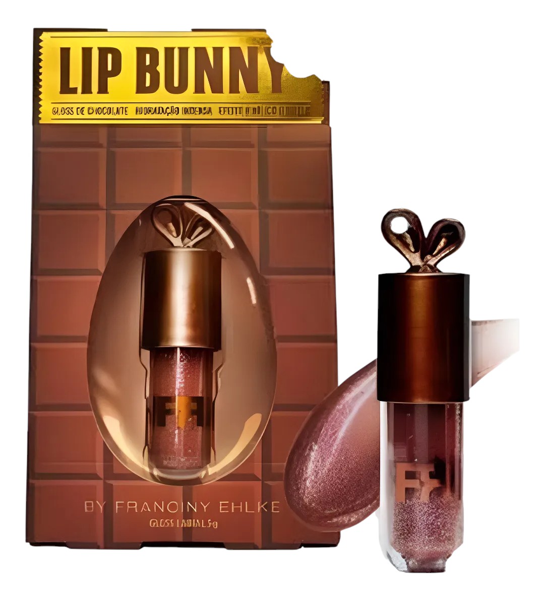 Gloss Labial Feminino   Franciny Ehlke Lip Bunny Chocolate 1 (Unidade)
