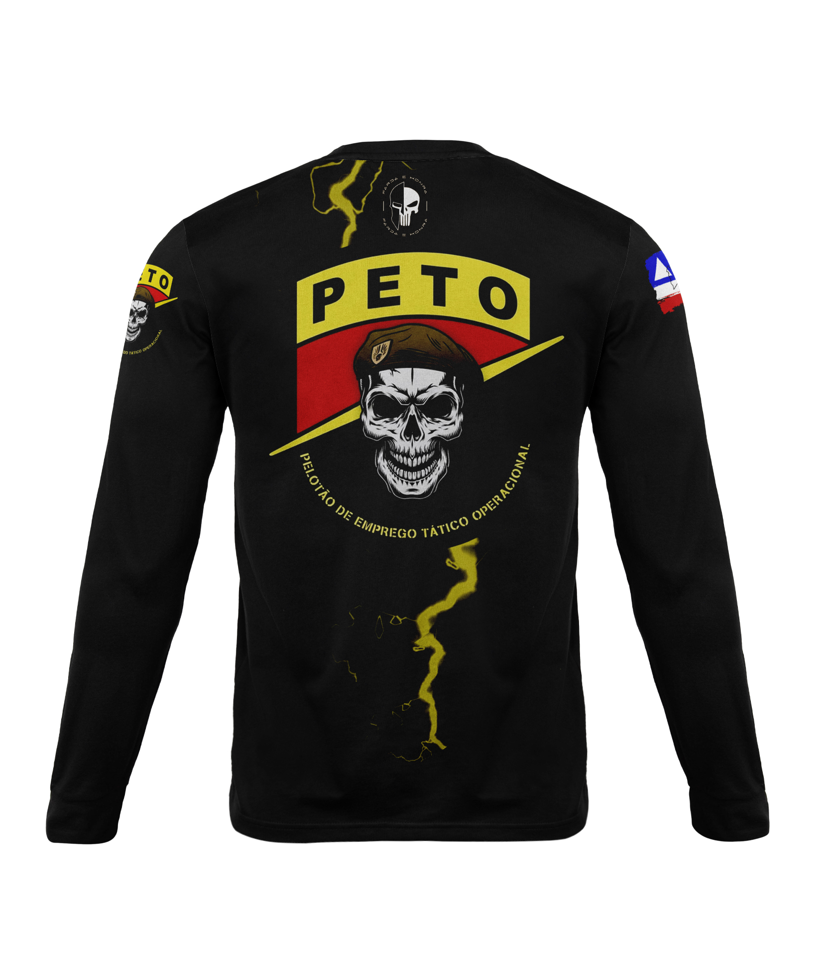 Camiseta Manga Longa PETO - PMBA Black