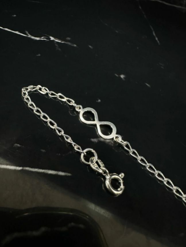 Pulseira Infinito Eternal Kids   Prata 925