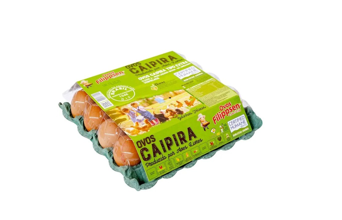 Ovos Caipira Extra Aves Livres Filippsen 20 unidades