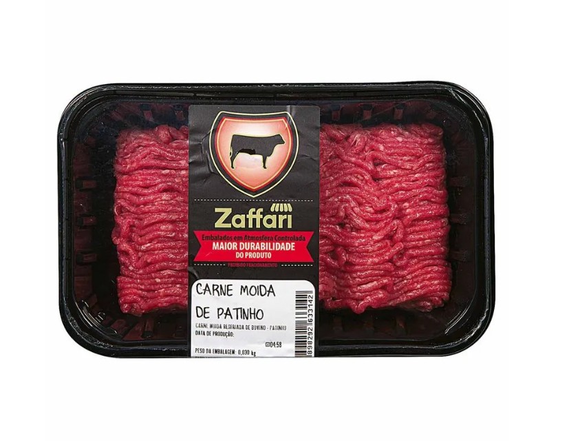 Carne Moída de Patinho Bovino Zaffari 500g