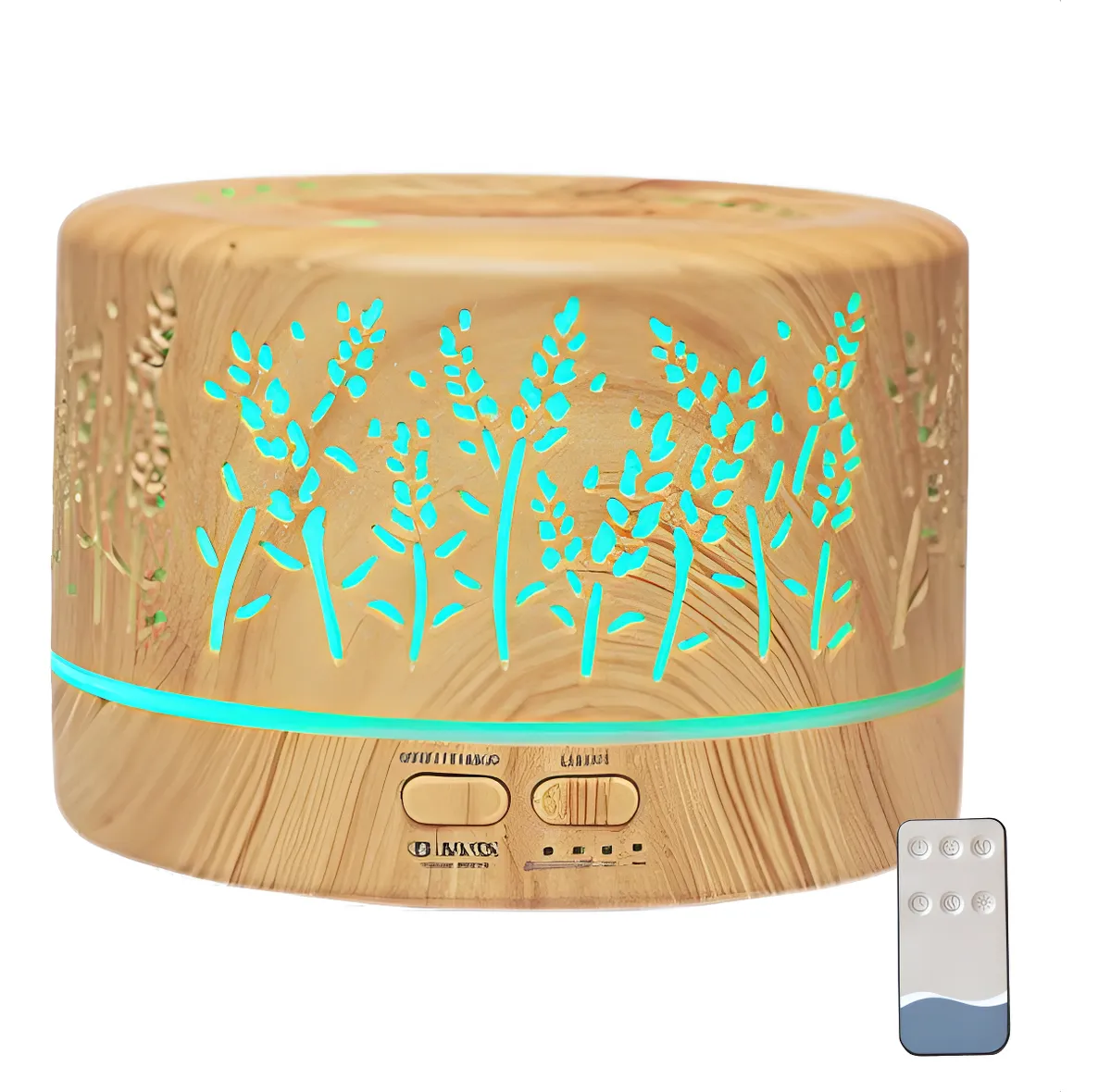 Difusor de Aromaterapia Ultrassônico 700ml com Controle Remoto e Iluminação LED