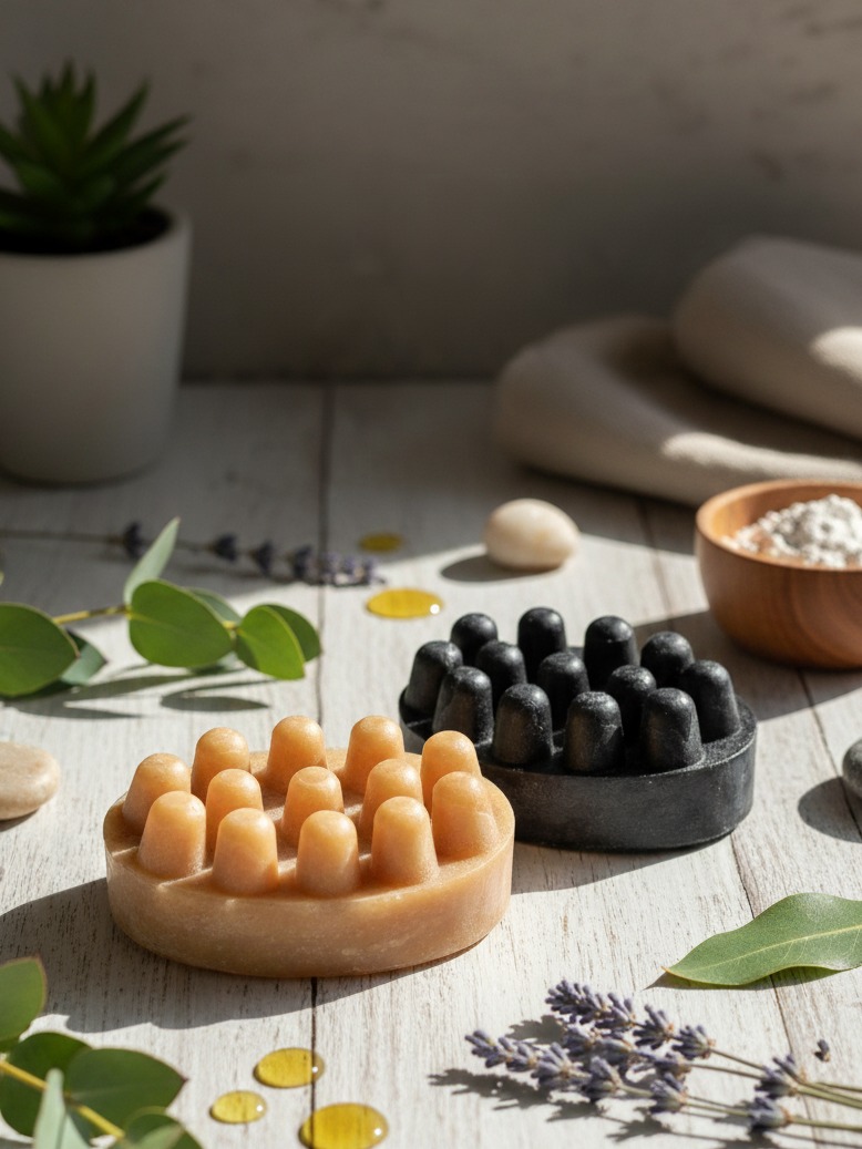 Duo de Alquimia: Sabonetes Massageadores para o Despertar do Corpo - Vegan