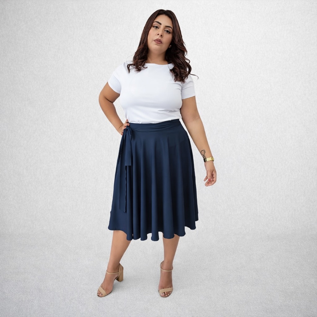 Saia Laço Godê Adulta Múltiplas cores