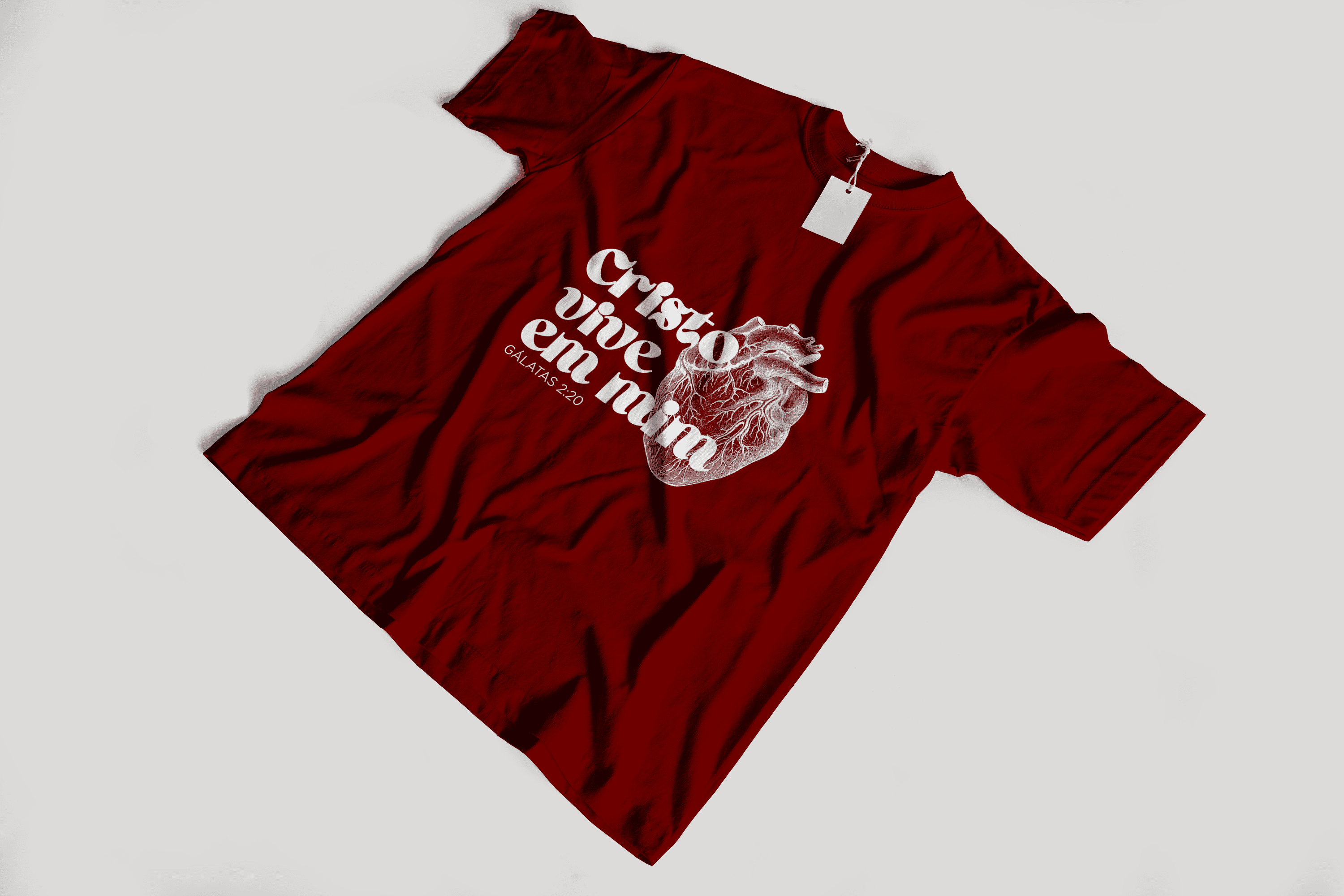 Camiseta "Cristo vive em mim" - Algodão premium (Edição limitada)