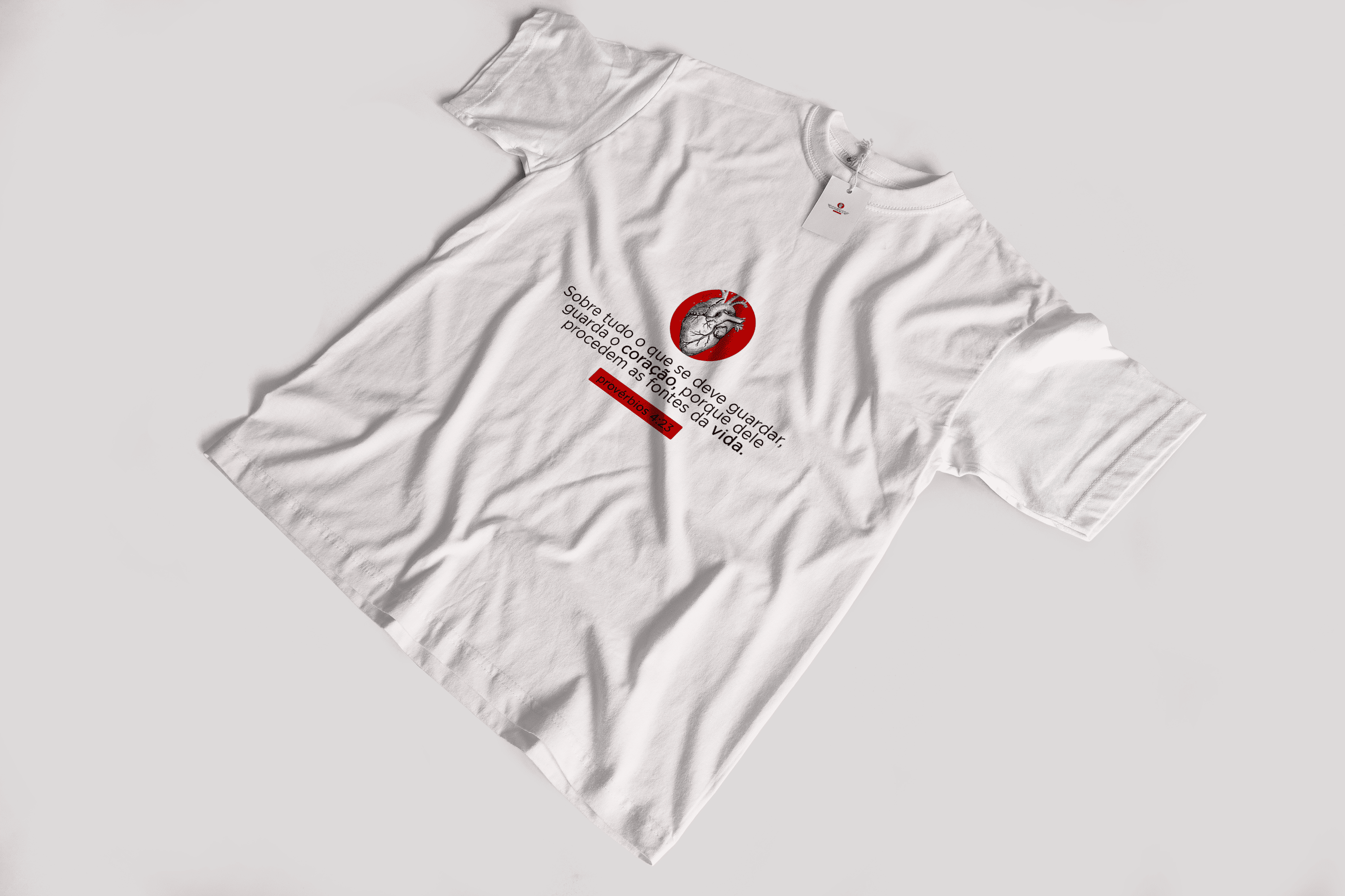 Camiseta "Provérbios 4:23" - Algodão premium (Edição limitada)