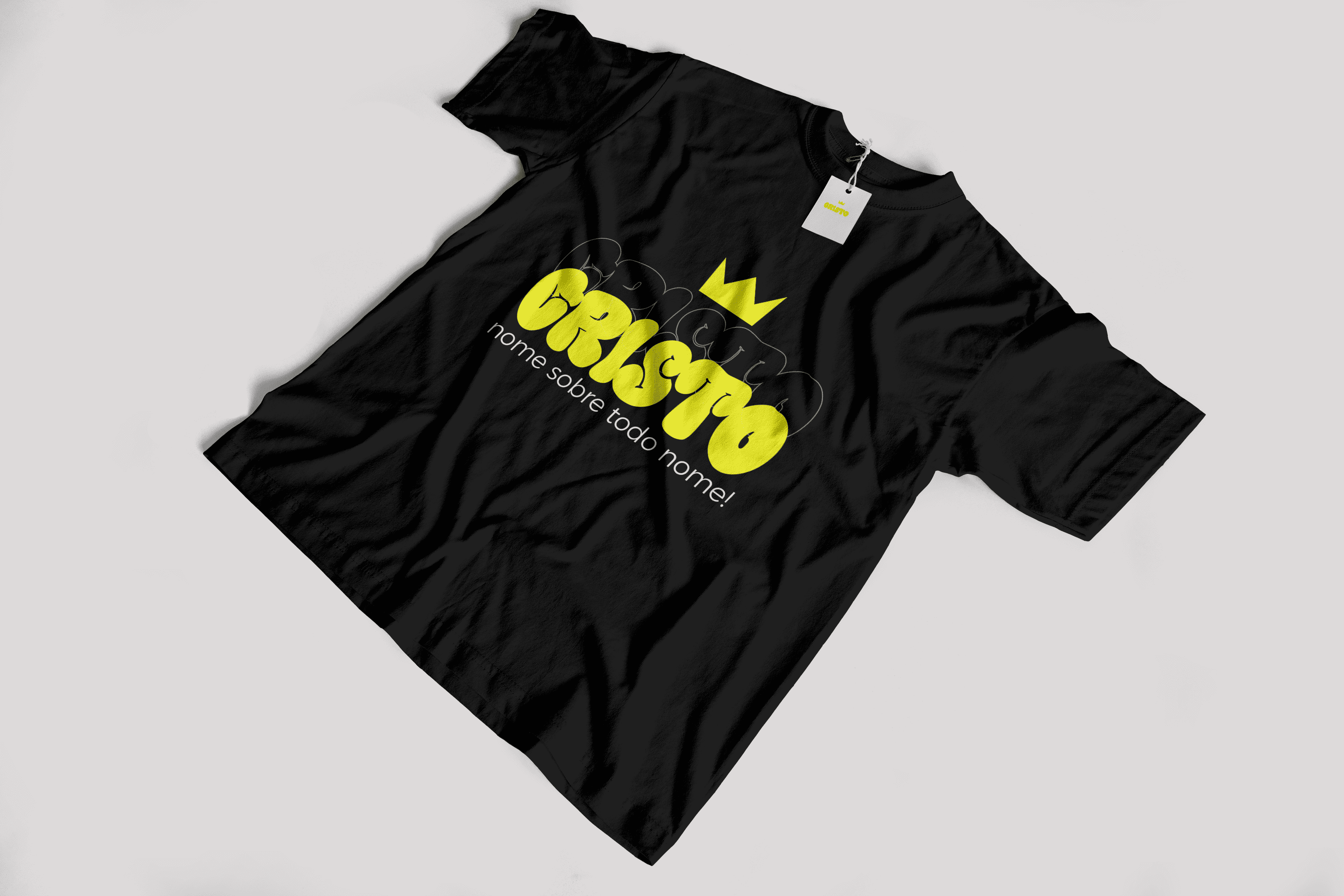 Camiseta "Cristo - nome sobre todo nome" - Algodão premium