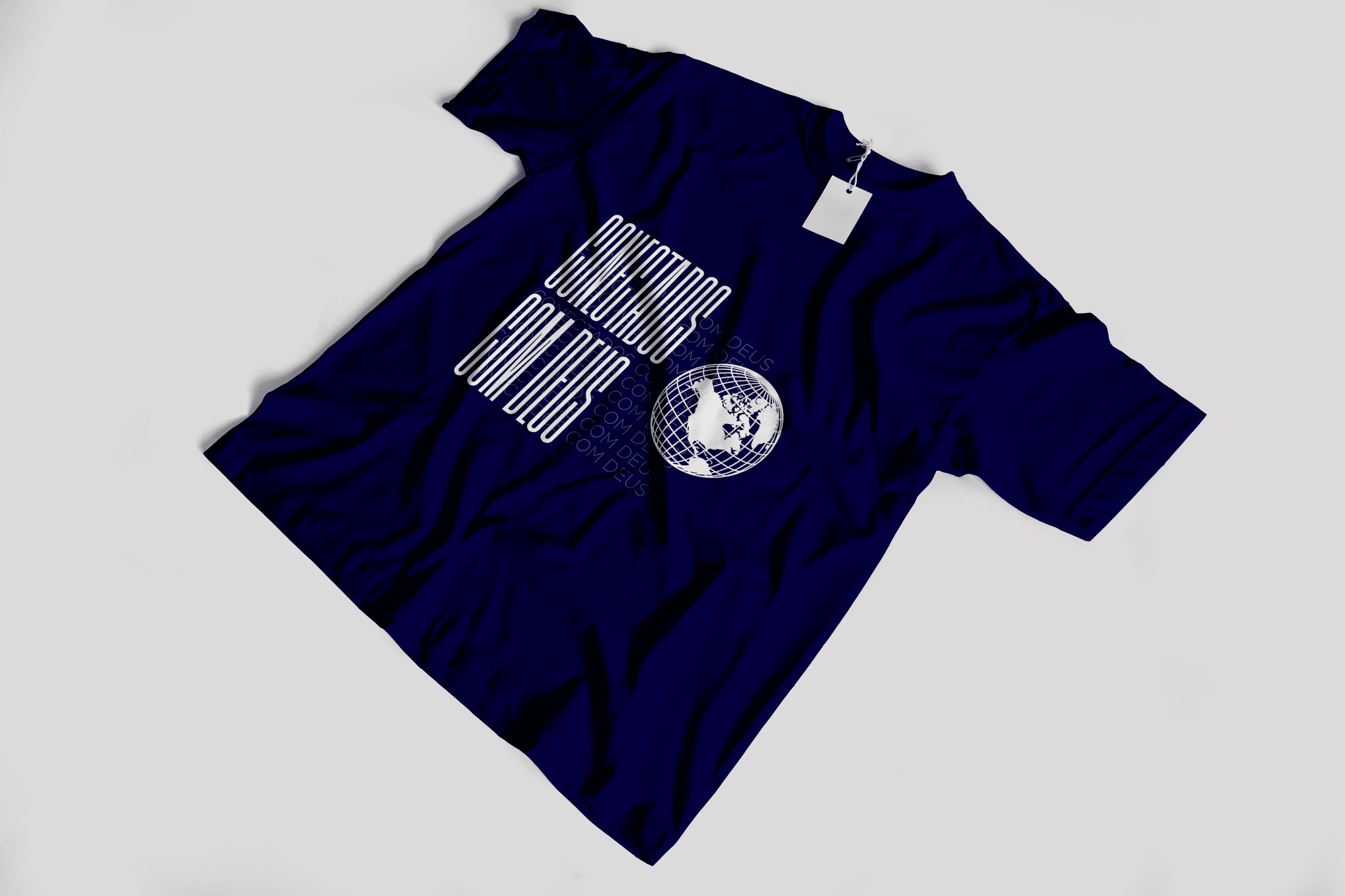 Camiseta "Conectados com Deus" - Algodão premium