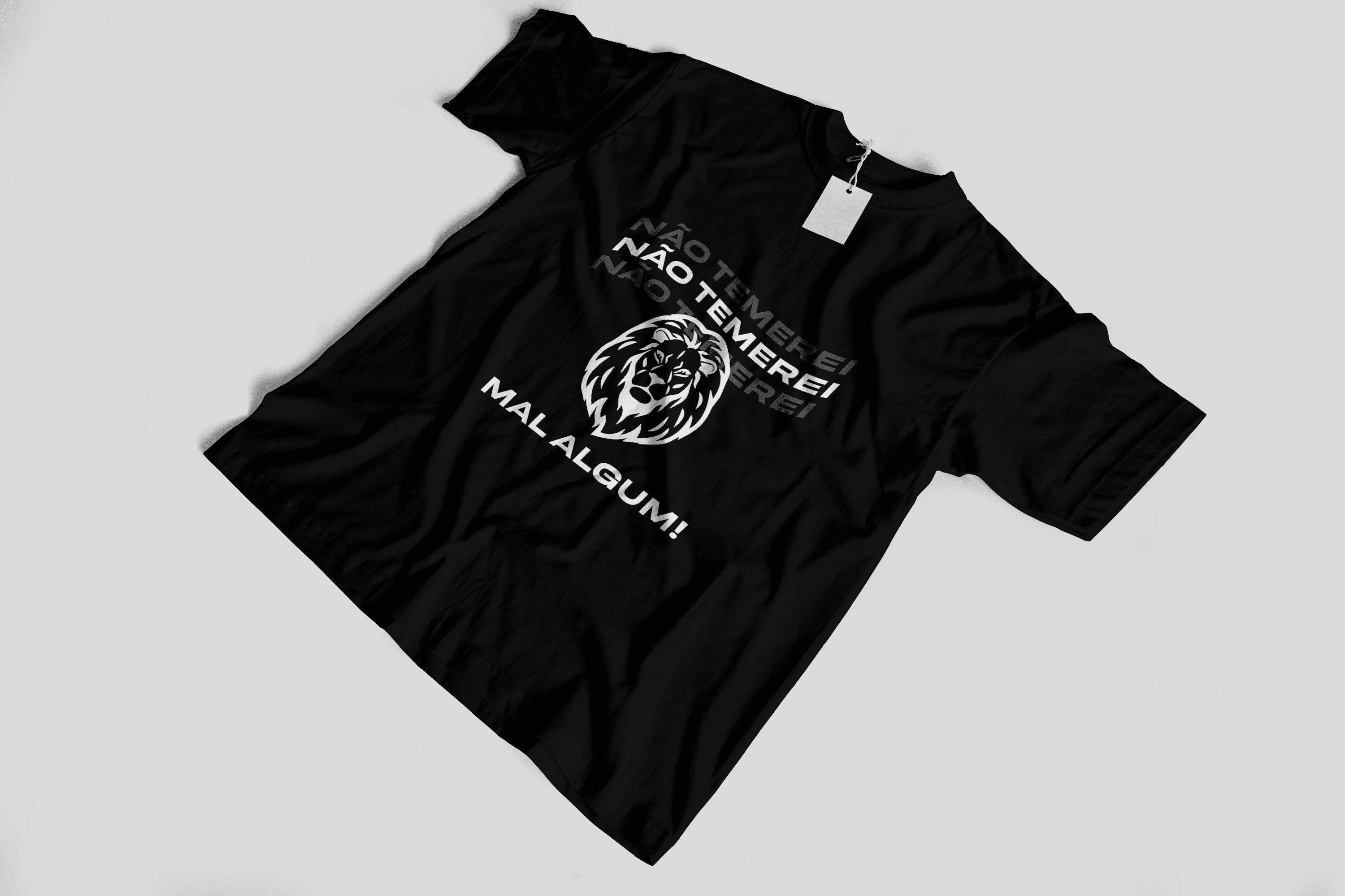 Camiseta "Não temerei mal algum" - Algodão premium