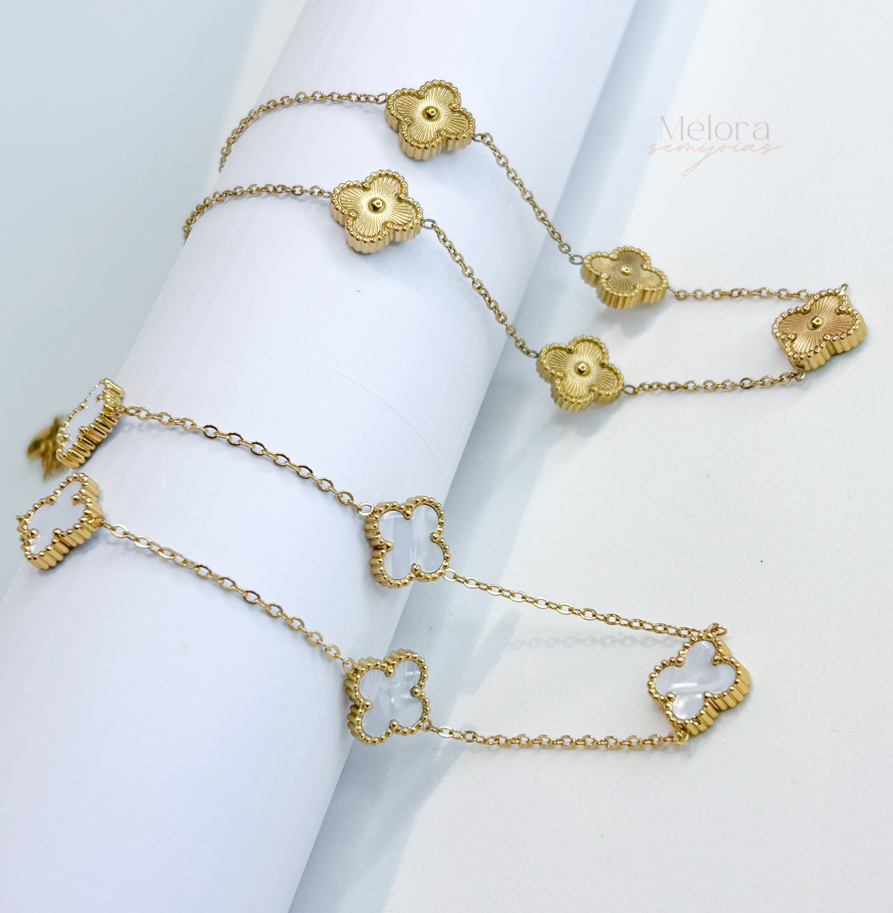Choker Clover Alhambra em Aço Inoxidável - Inspiração Luxo