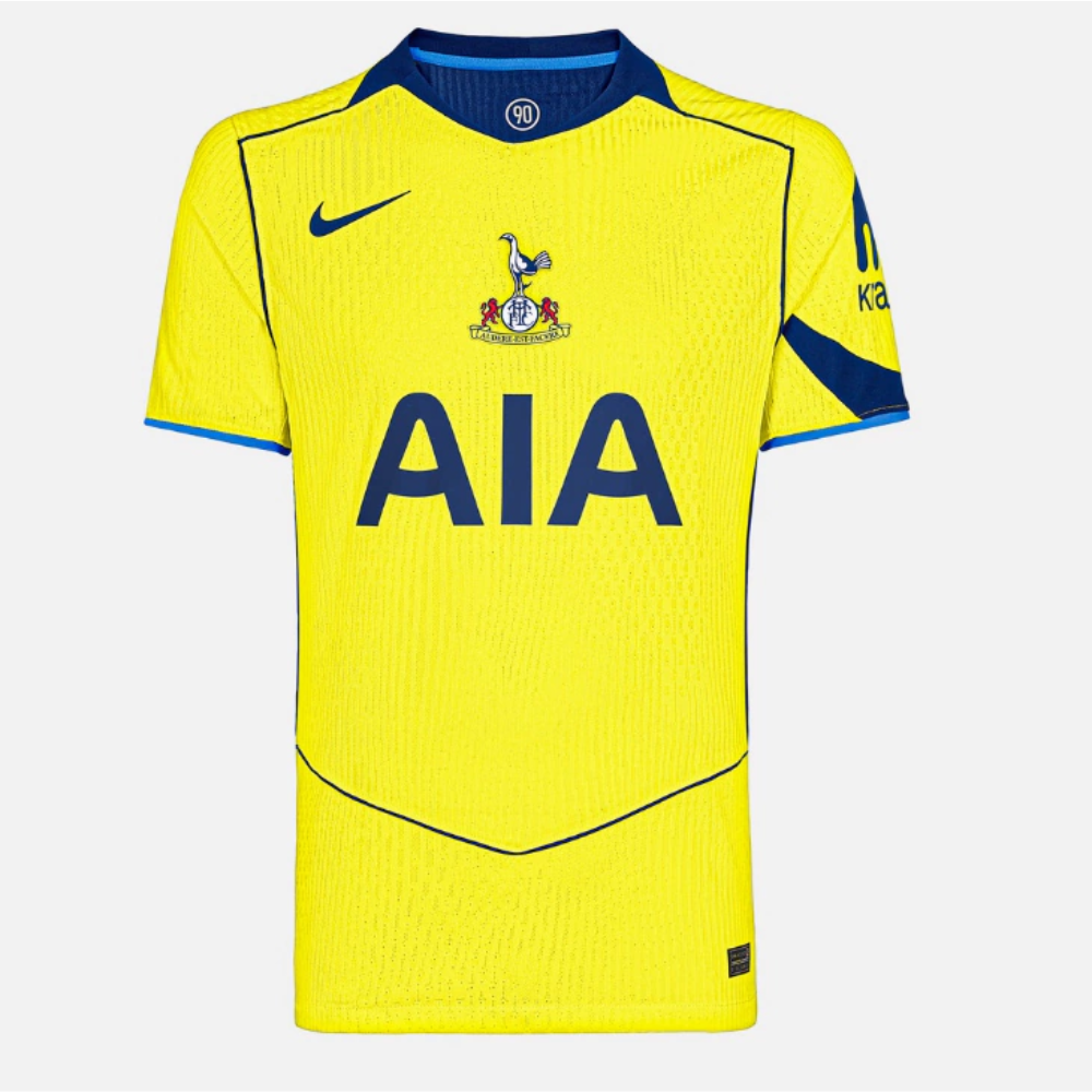 Camisa Tottenham II 25/26 TOTAL 90 Nike Torcedor Masculina Amarela