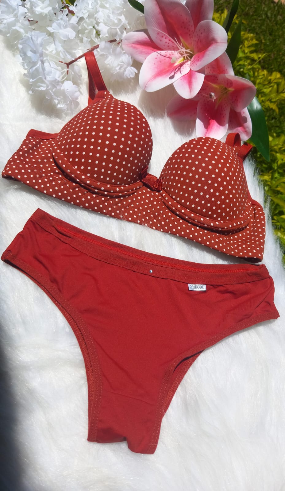 Conjunto de Sutiã Poá - REF.2415