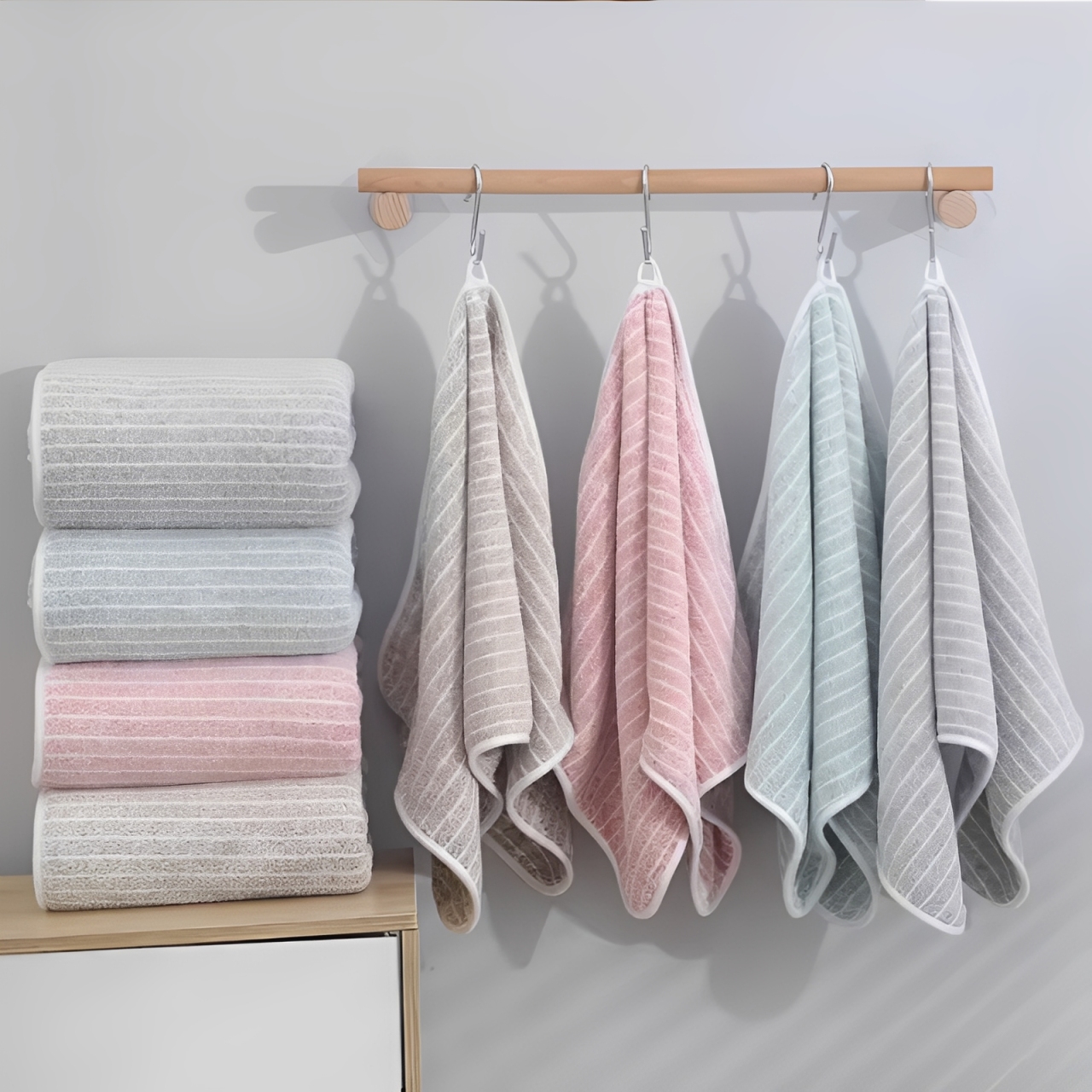 Toalha de Banho Secagem Rápida - Lã Coral