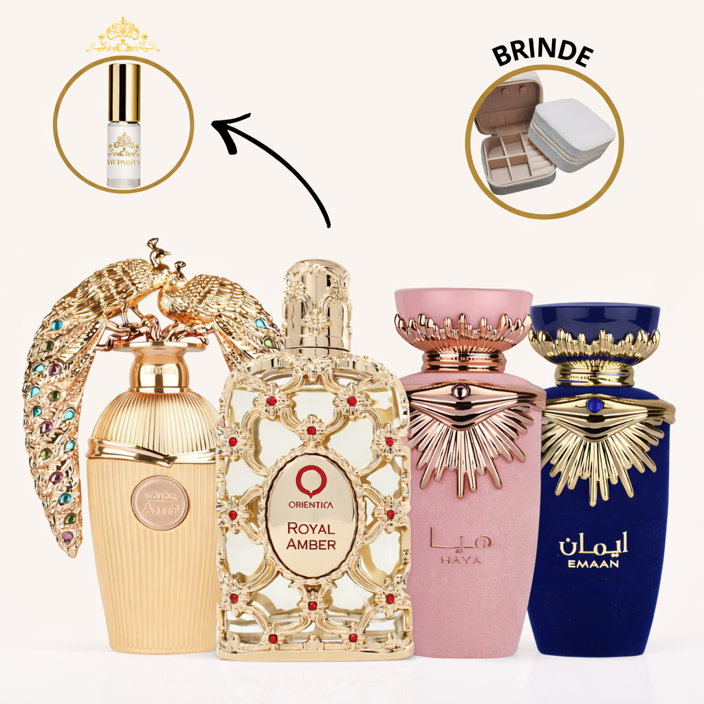 COMBO: SUAVIDADE FEMININA ÁRABE - Royal Amber - Emaan - Haya - Afeef