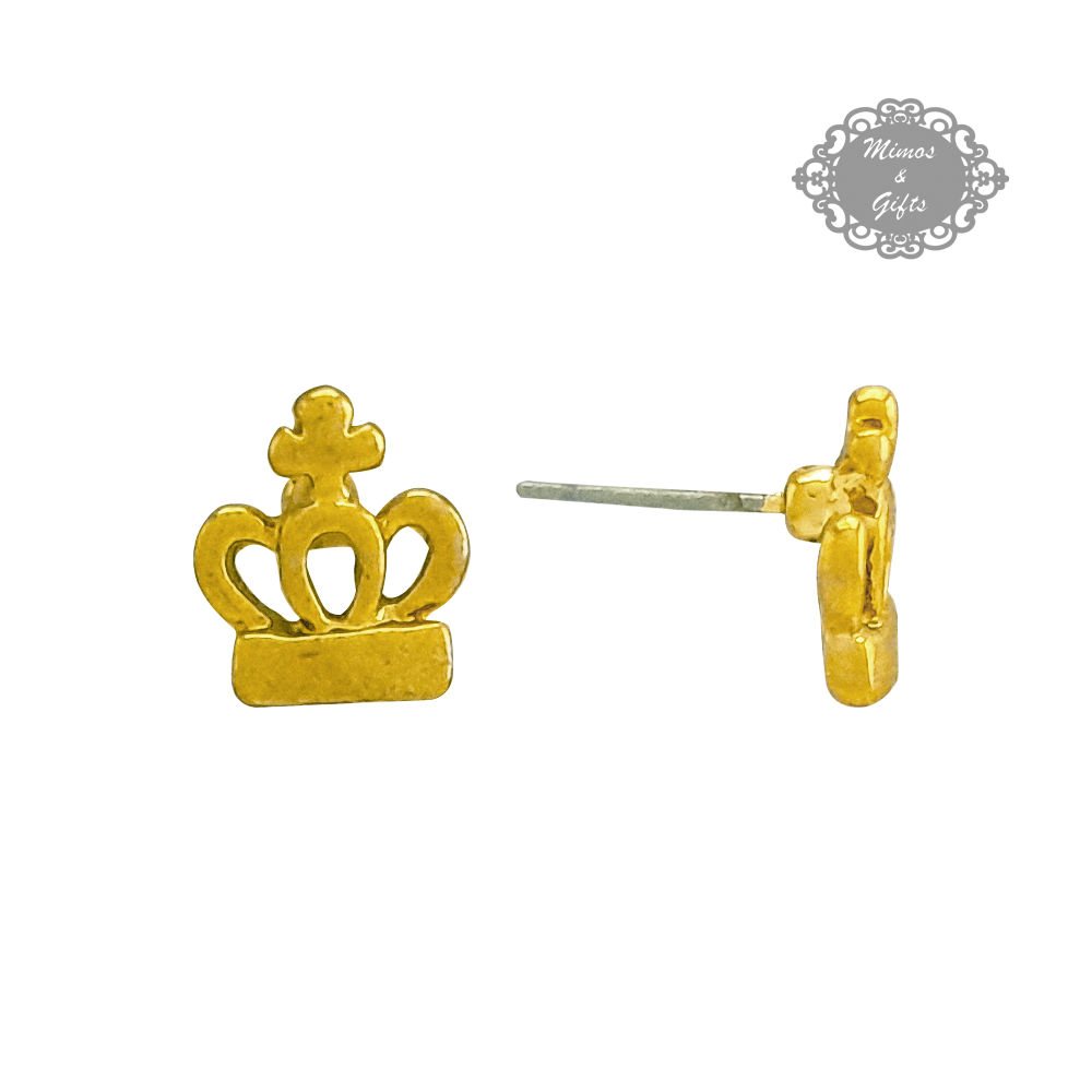 Brinco Coroa Dourada