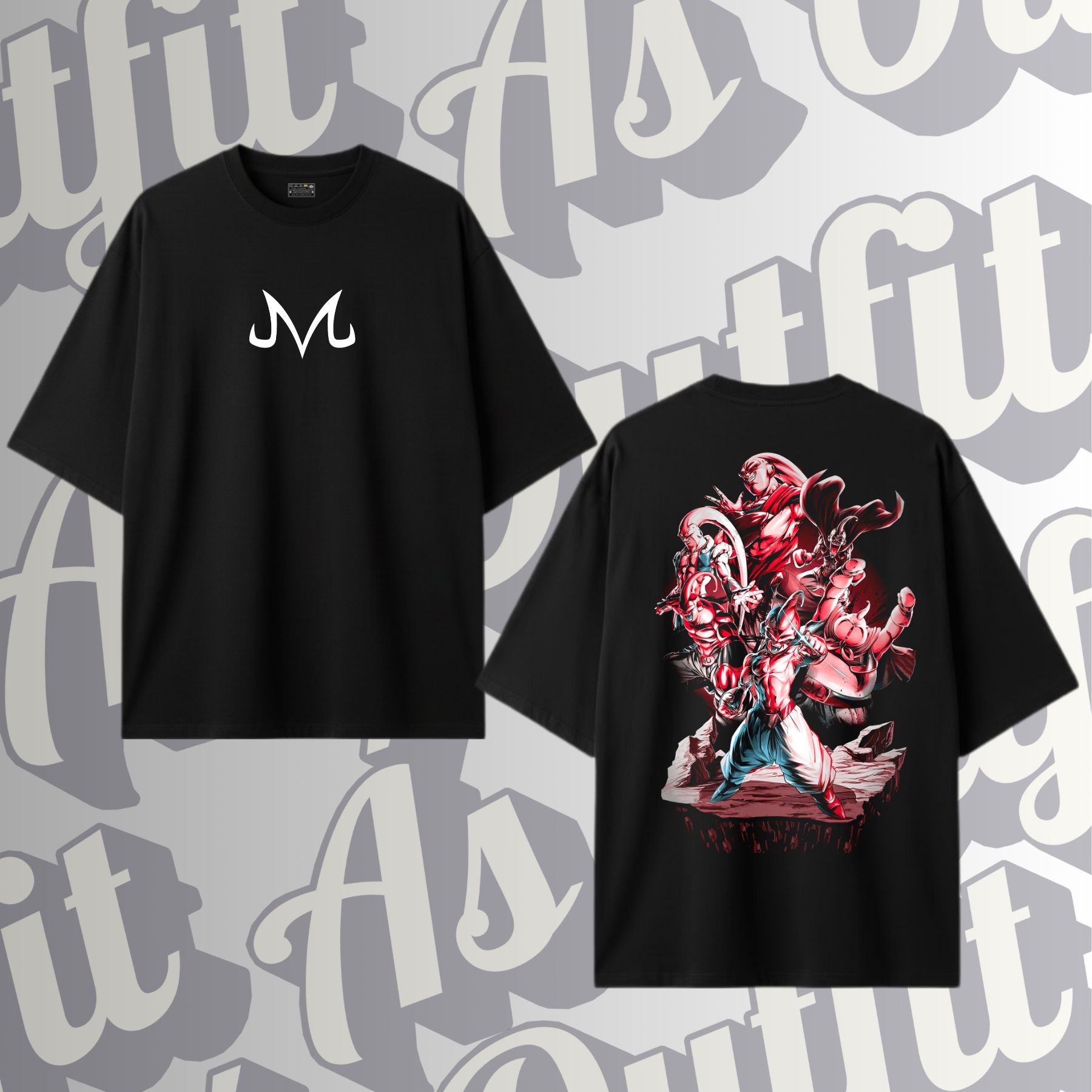 Camiseta Oversized Multi Majin Boo