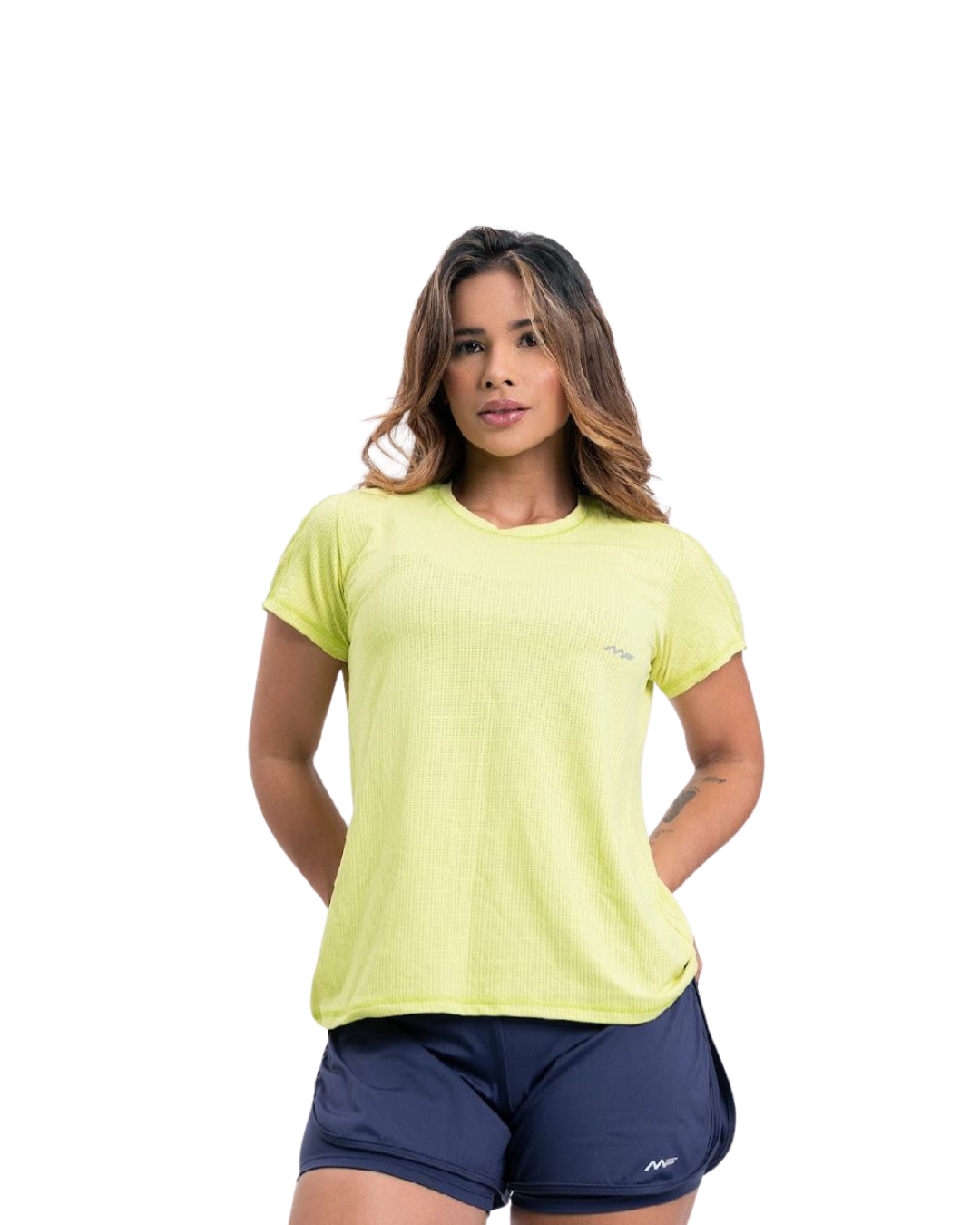Blusa de Manga feminina logo peito