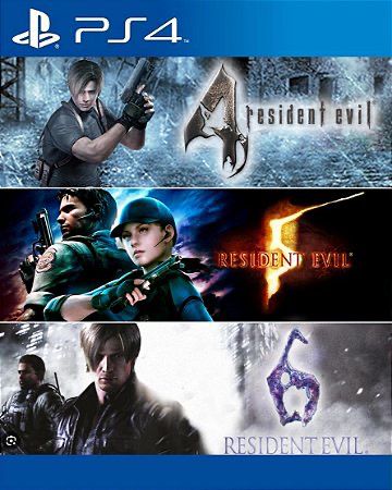 Resident Evil 4 5 6 PS4 Mídia Digital