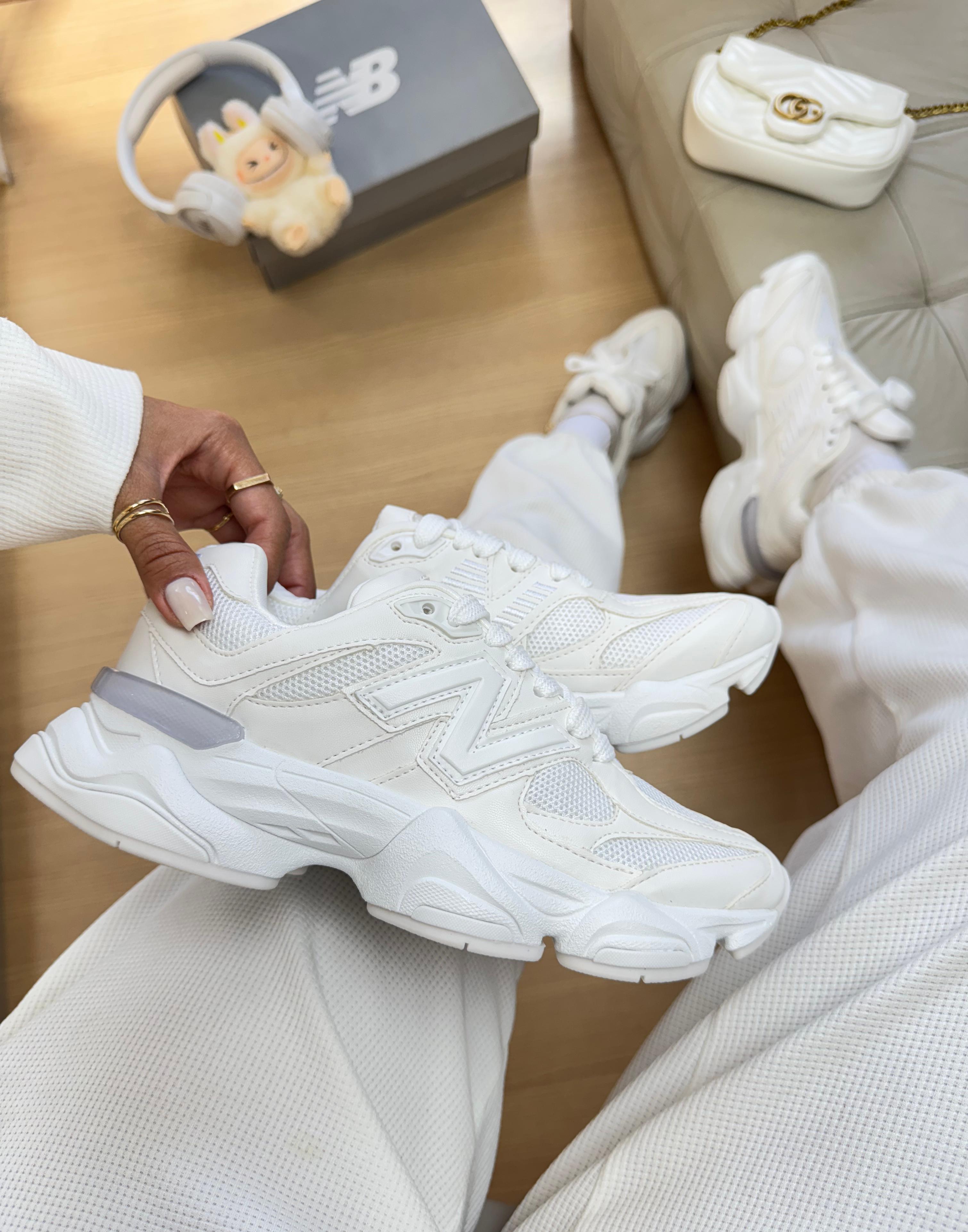 Tênis NB 9060 Couro All White