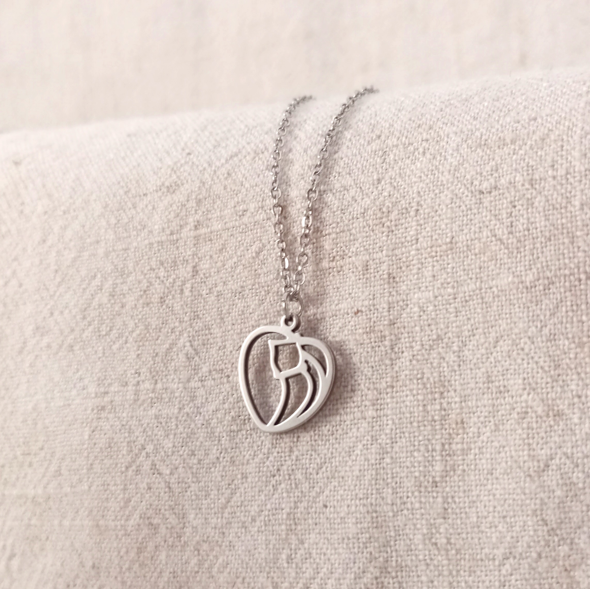 Colar Gatinho em Aço Inoxidavel