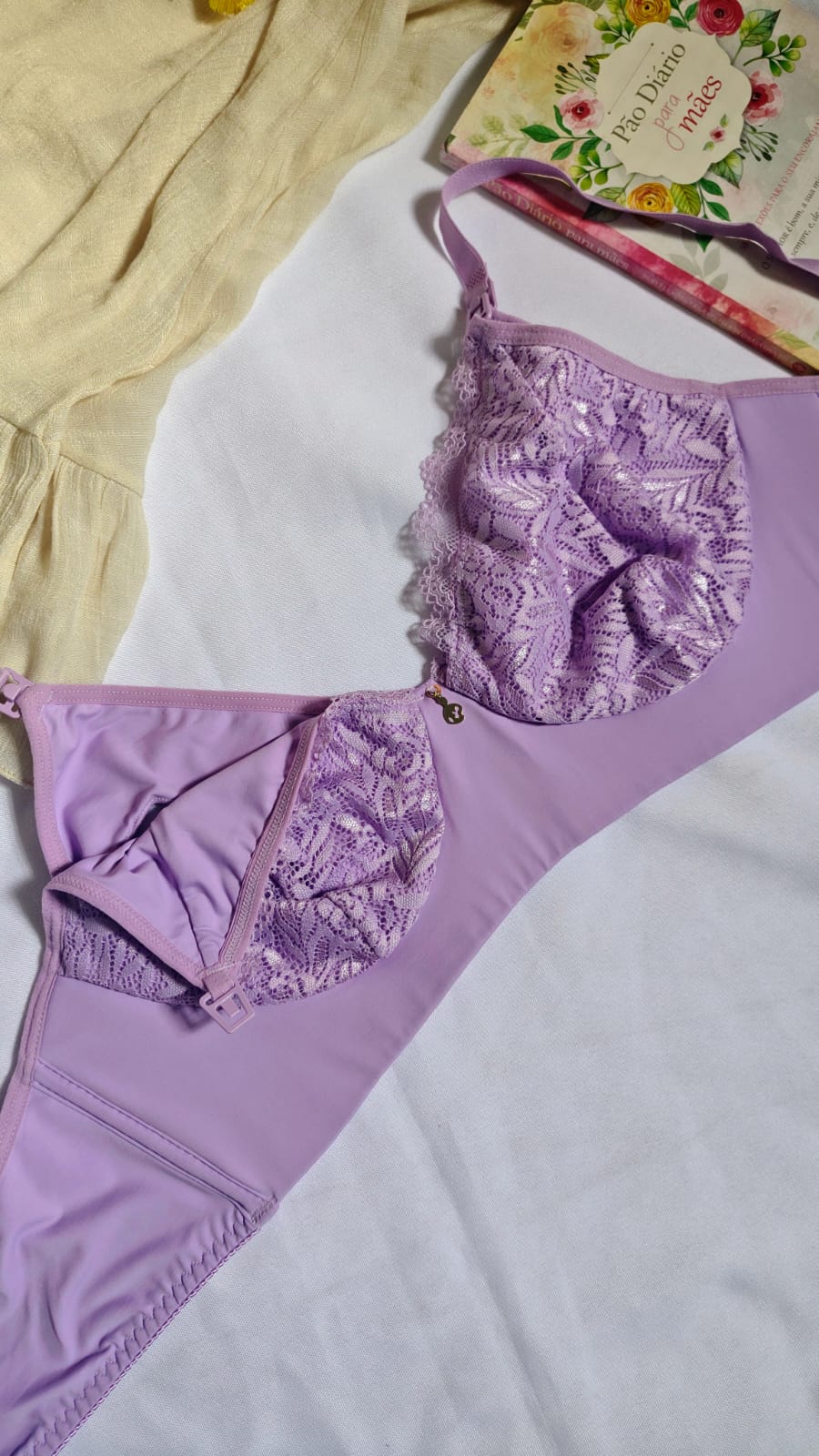 Sutiã de amamentação com renda