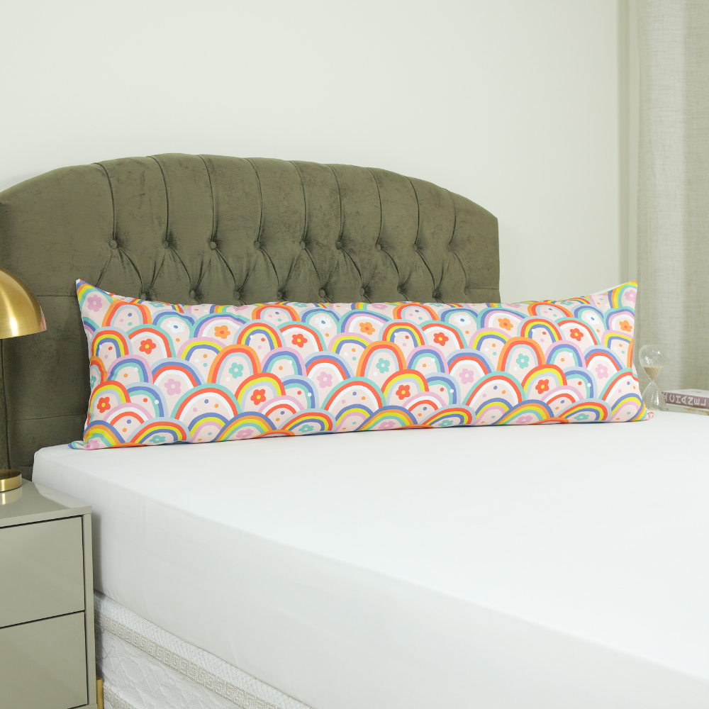 Fronha Travesseiro de Corpo Fofuxão Print Percal 180 Fios sem Aba com Zíper