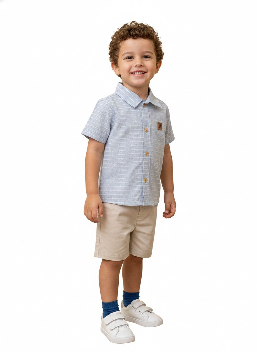 Conjunto Camisa e Bermuda Mundi