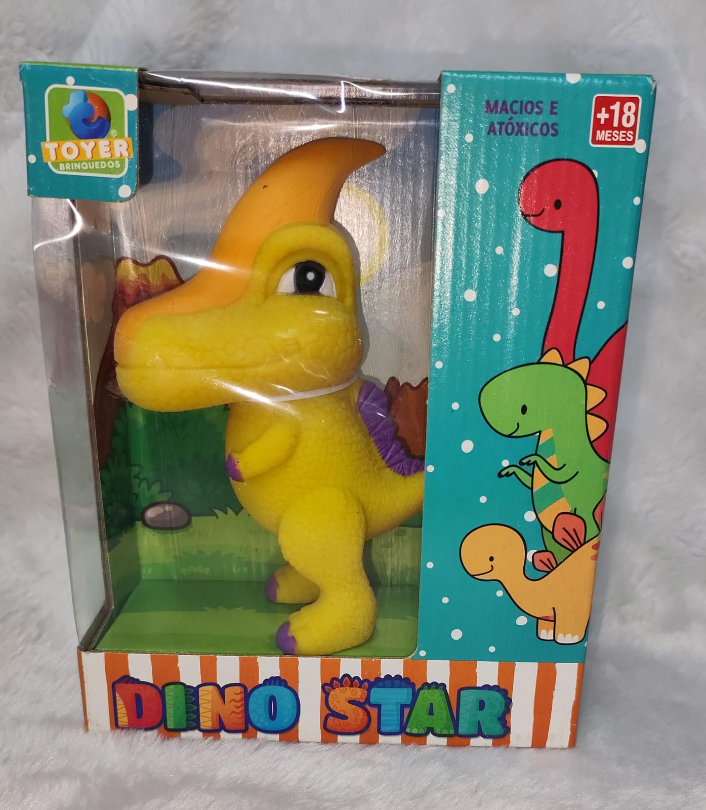 Dinossauro Baby Dino Star - Macio e Atóxico