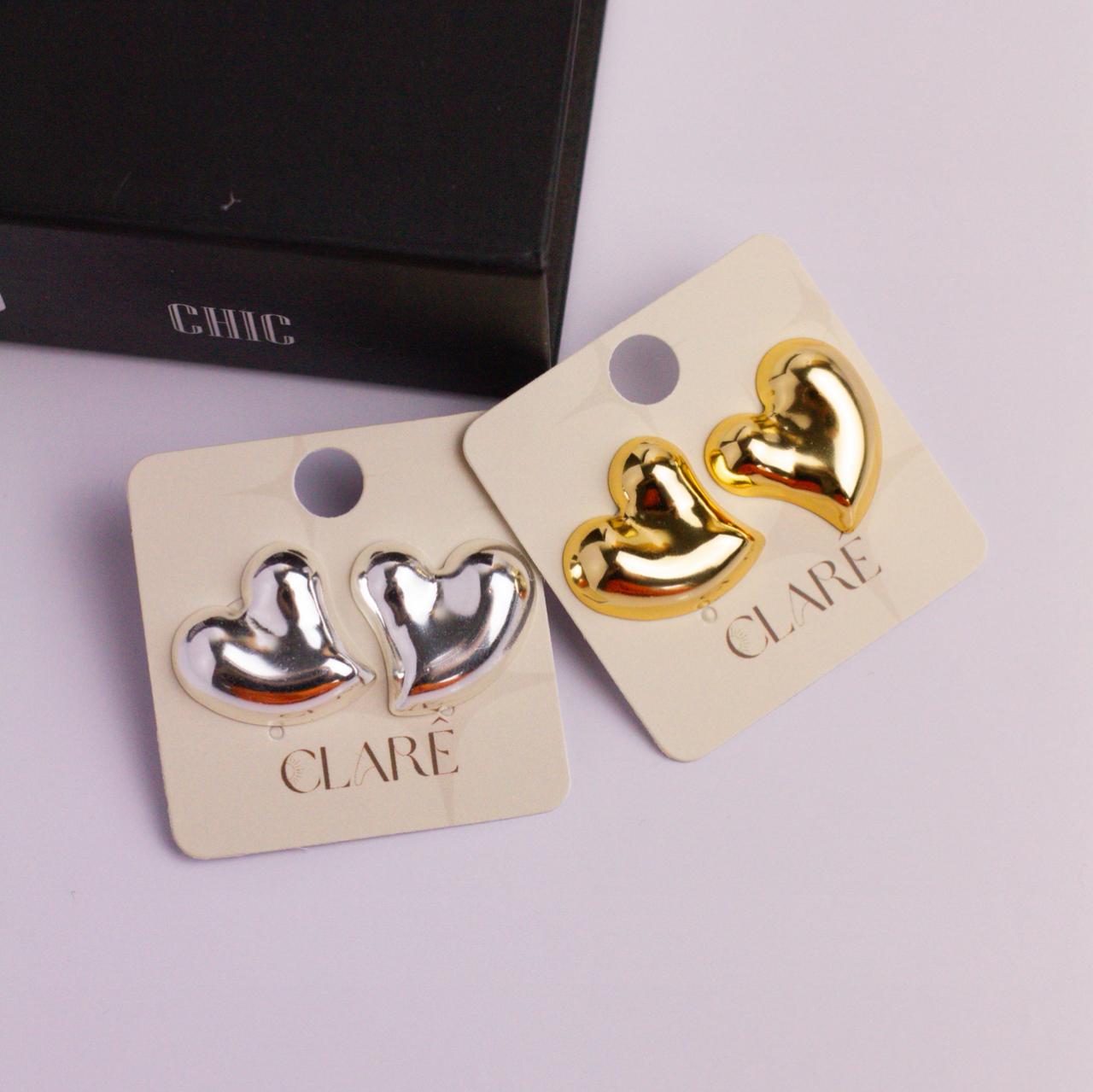 Brinco Coração Organico