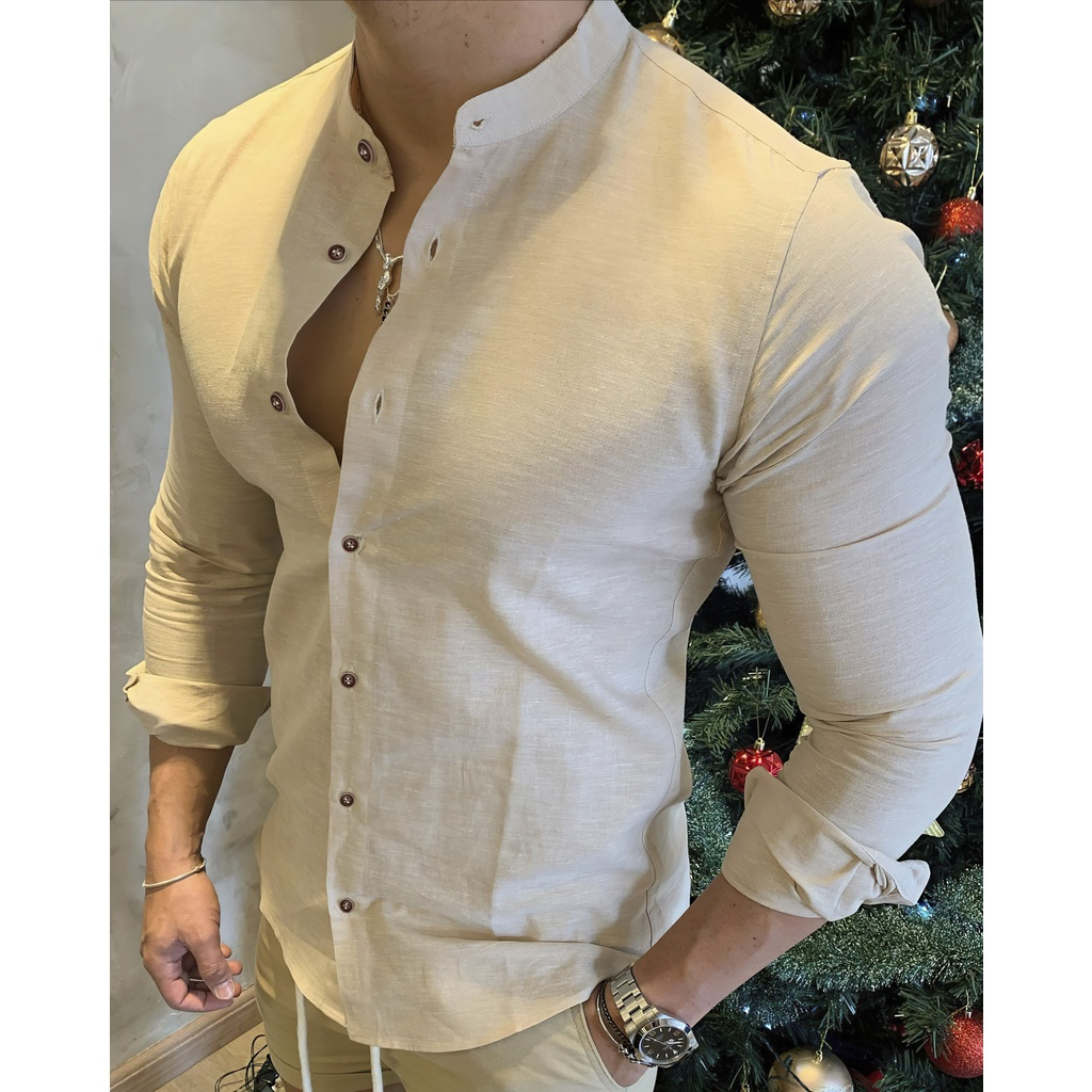 Camisa Moda Super Luxo - Linho Algodão