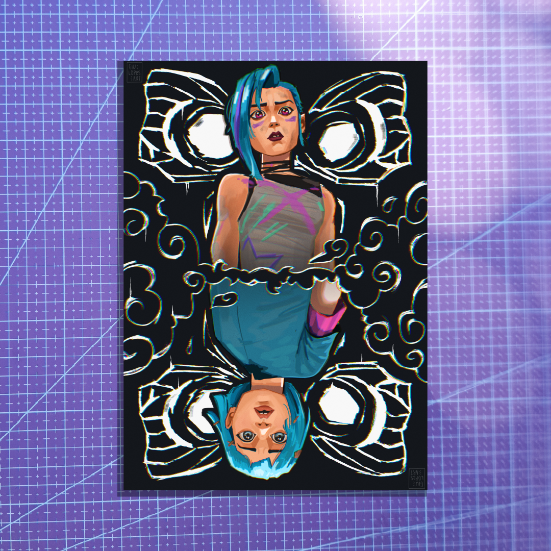 Print - Jinx e Powder - Arcane