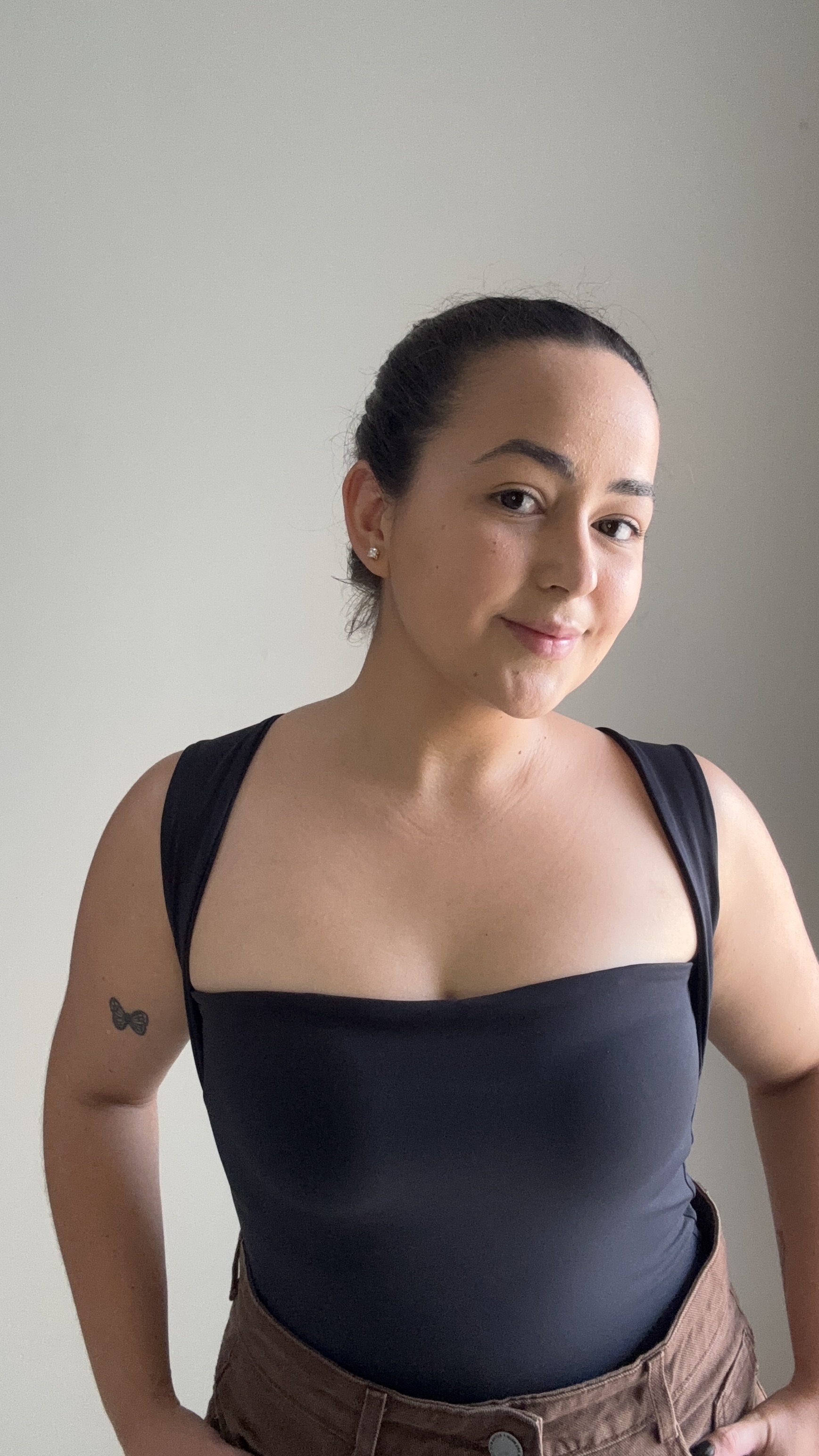 Body Feminino Decote Quadrado Poliamida Premium Forrado - Modelo Serena