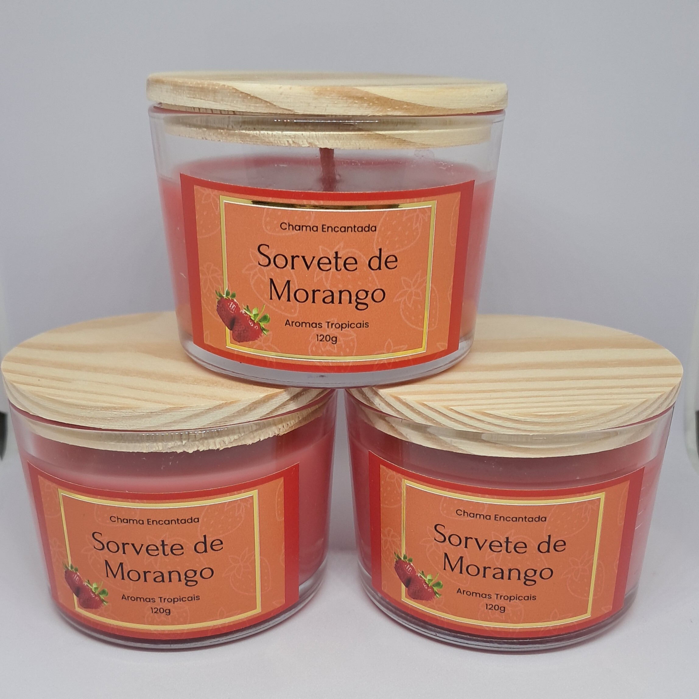 Vela aromática Sorvete de Morango