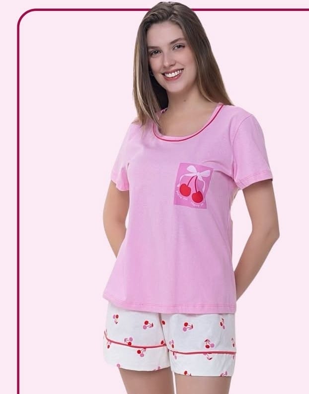 Short Doll Estampa Cereja - REF.50009P