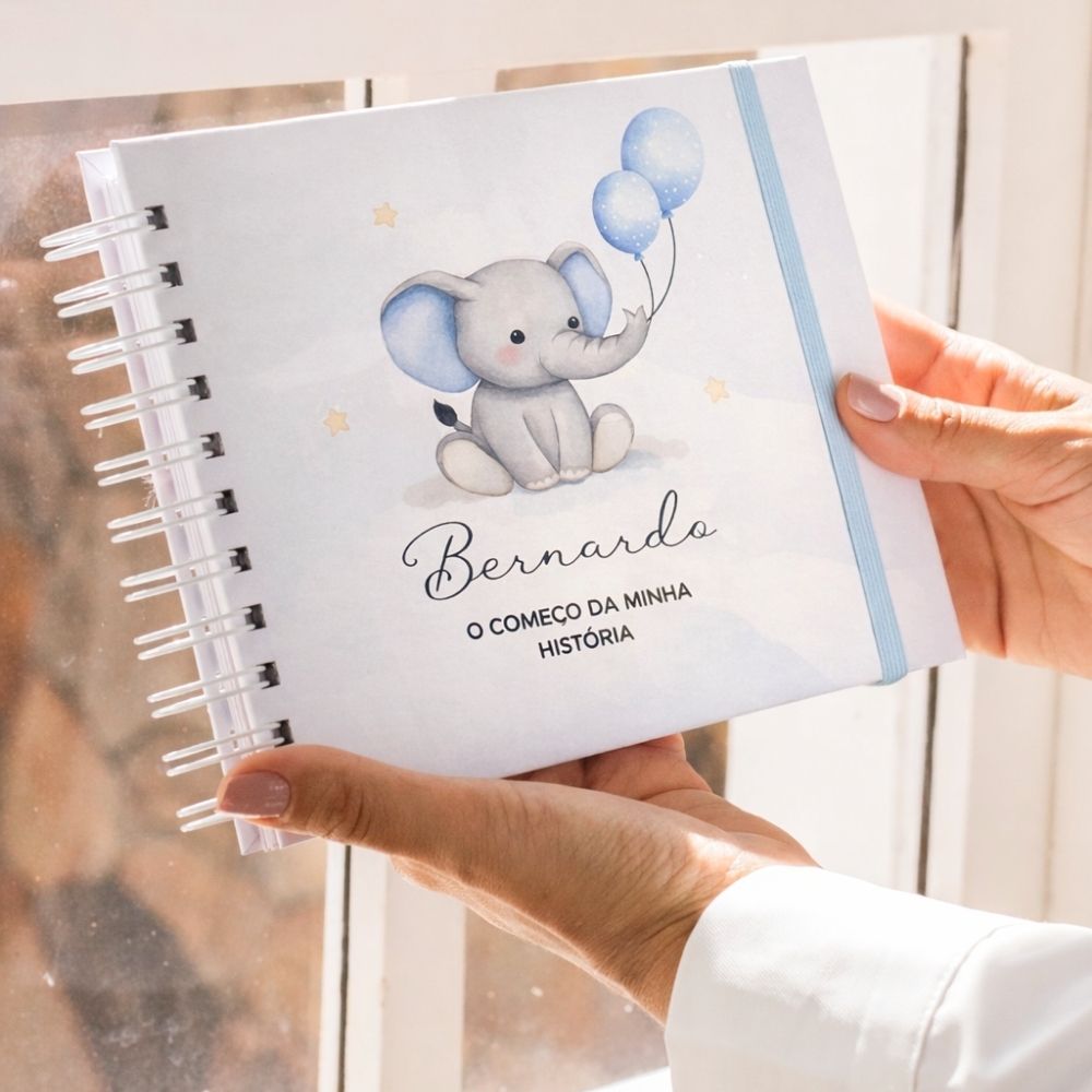 Caderno do Bebê - Menino (Personalizado com nome)