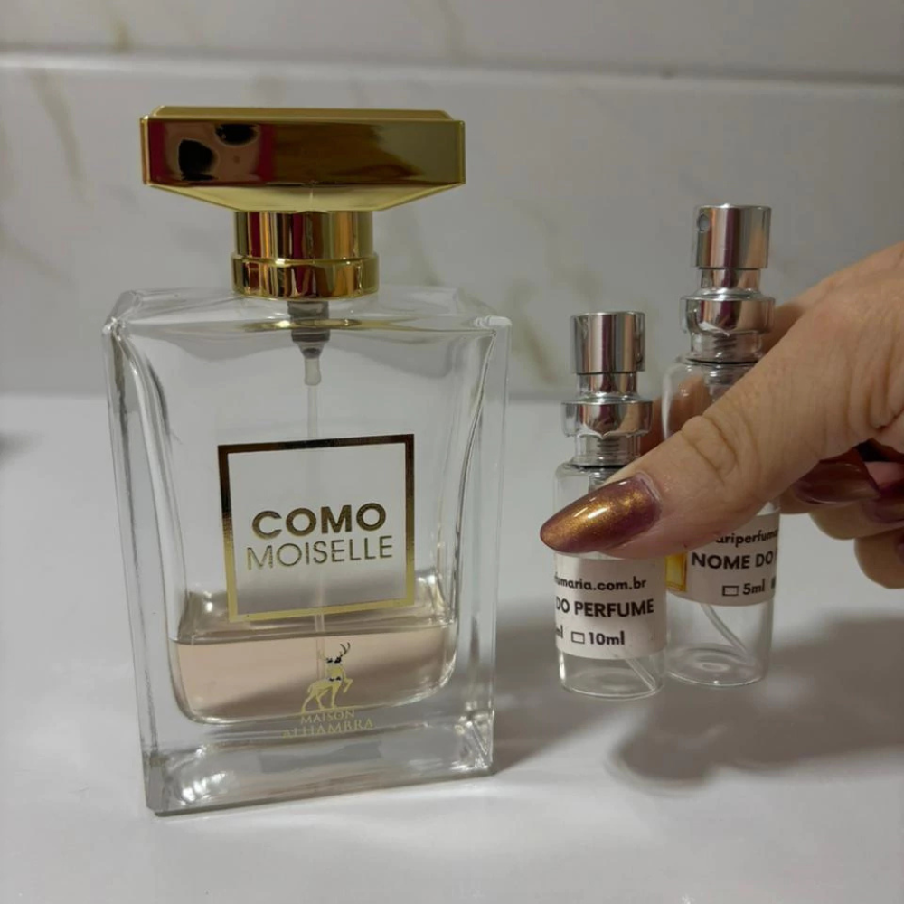 DECANT PERFUME ÁRABE COMO MOISELLE BY MAISON ALHAMBRA- EAU DE PARFUM- REF: OLFATIVA COCO MADEMOISELLE (FEMININO)