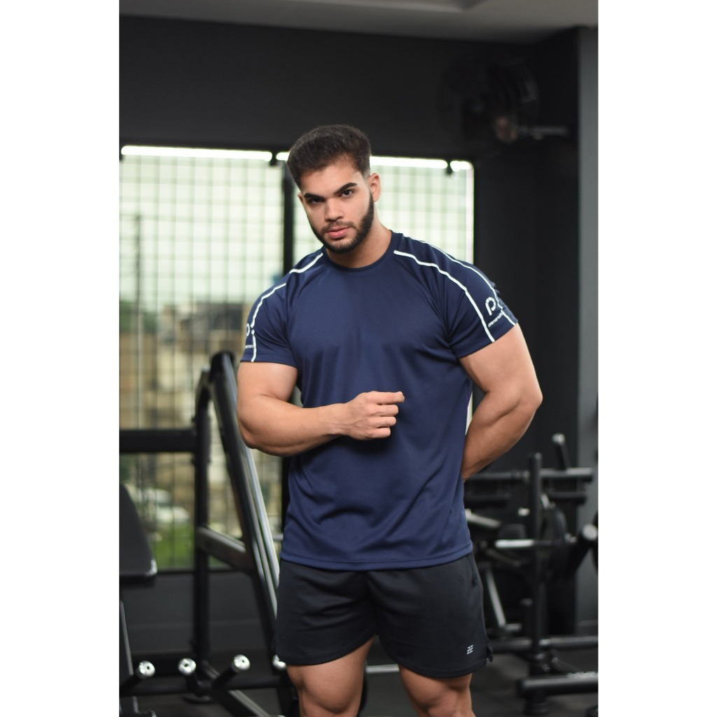 Camisa Camiseta Dry Fit Masculino Academia Esportes Cross Esportivas Raglan