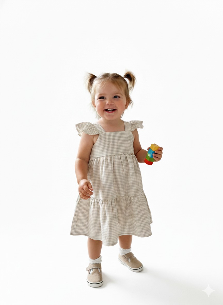 Vestido Pulla Bulla Xadrez Argila