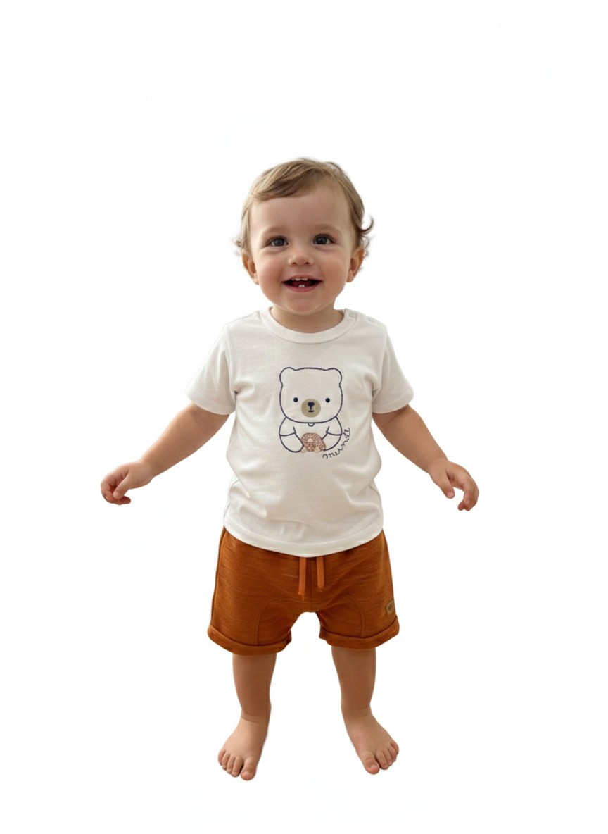 Conjunto Camiseta e Bermuda Sarue Mundi