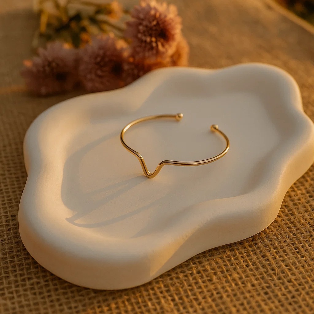 Bandeja Decorativa Expositora de Joias - Nuvem Orgânica