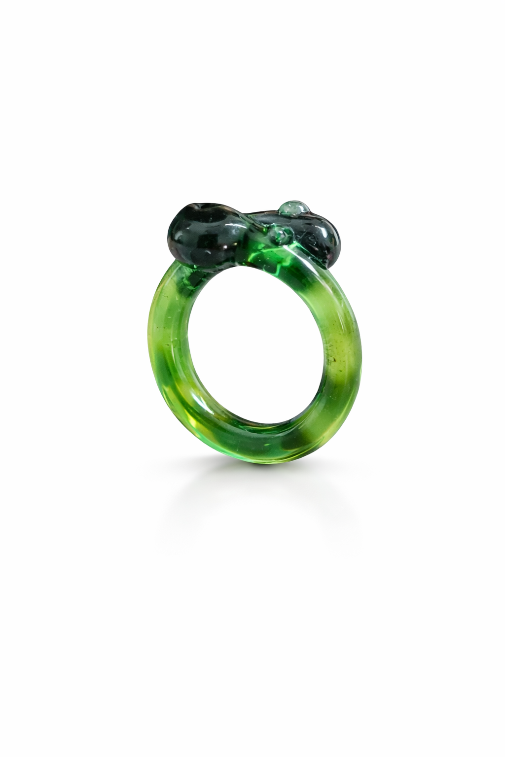 Anel Dupla ponta verde