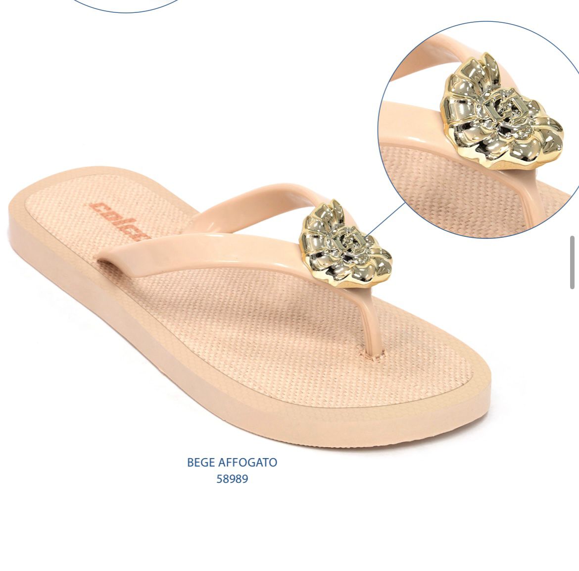 Chinelo Colcci Feminino Bege Affogato