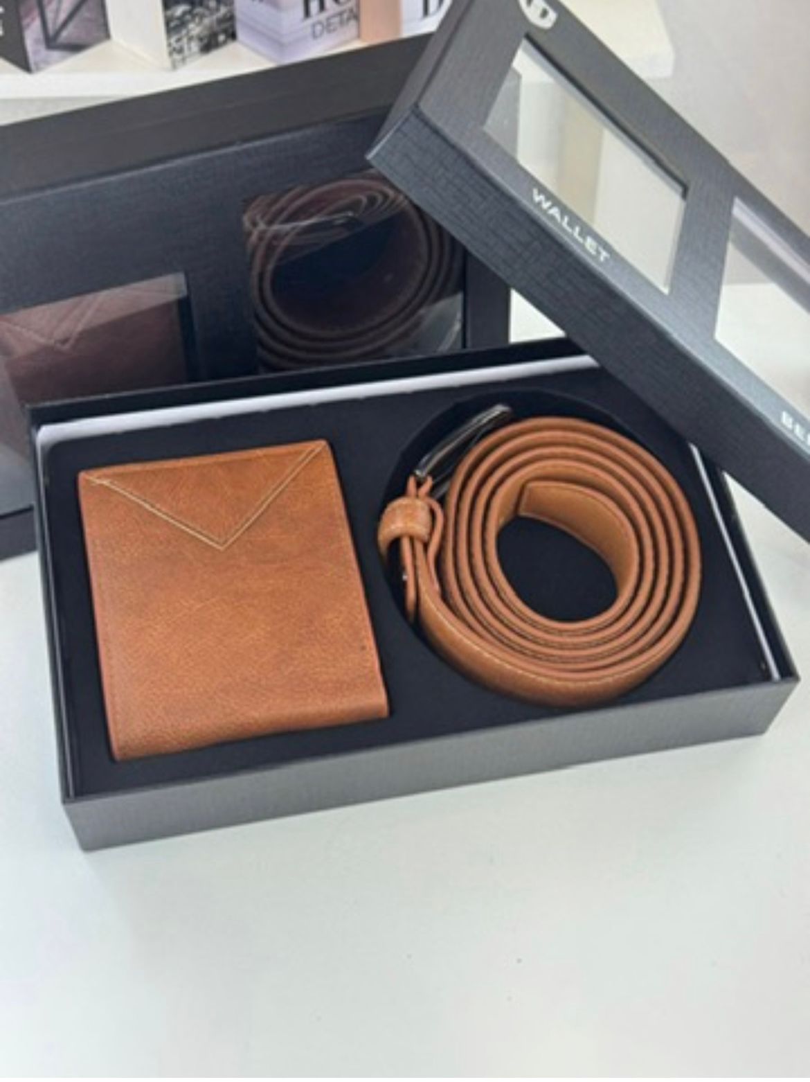 Kit Masculino Cinto + Carteira Premium