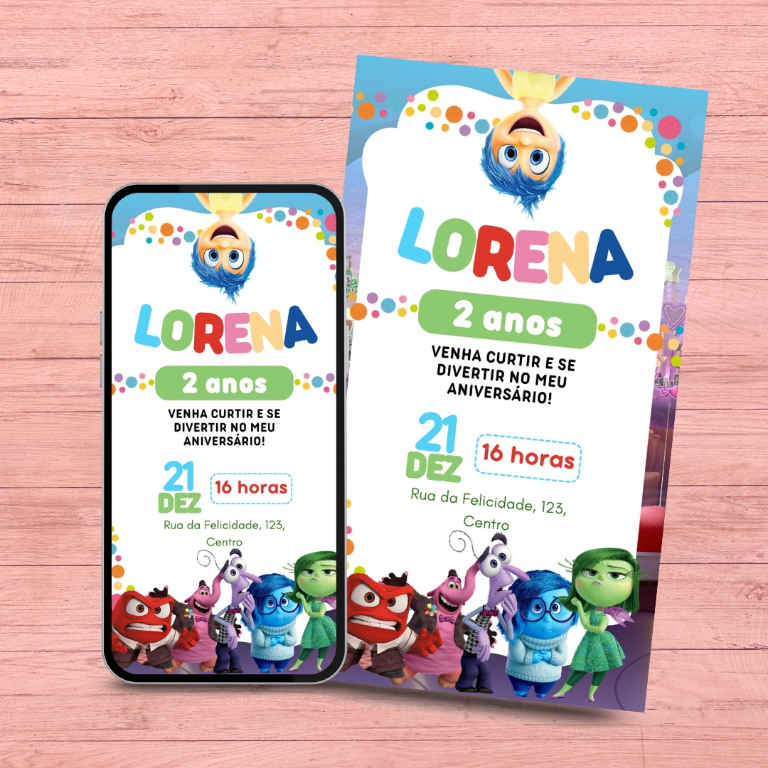 Convite Divertidamente - Digital