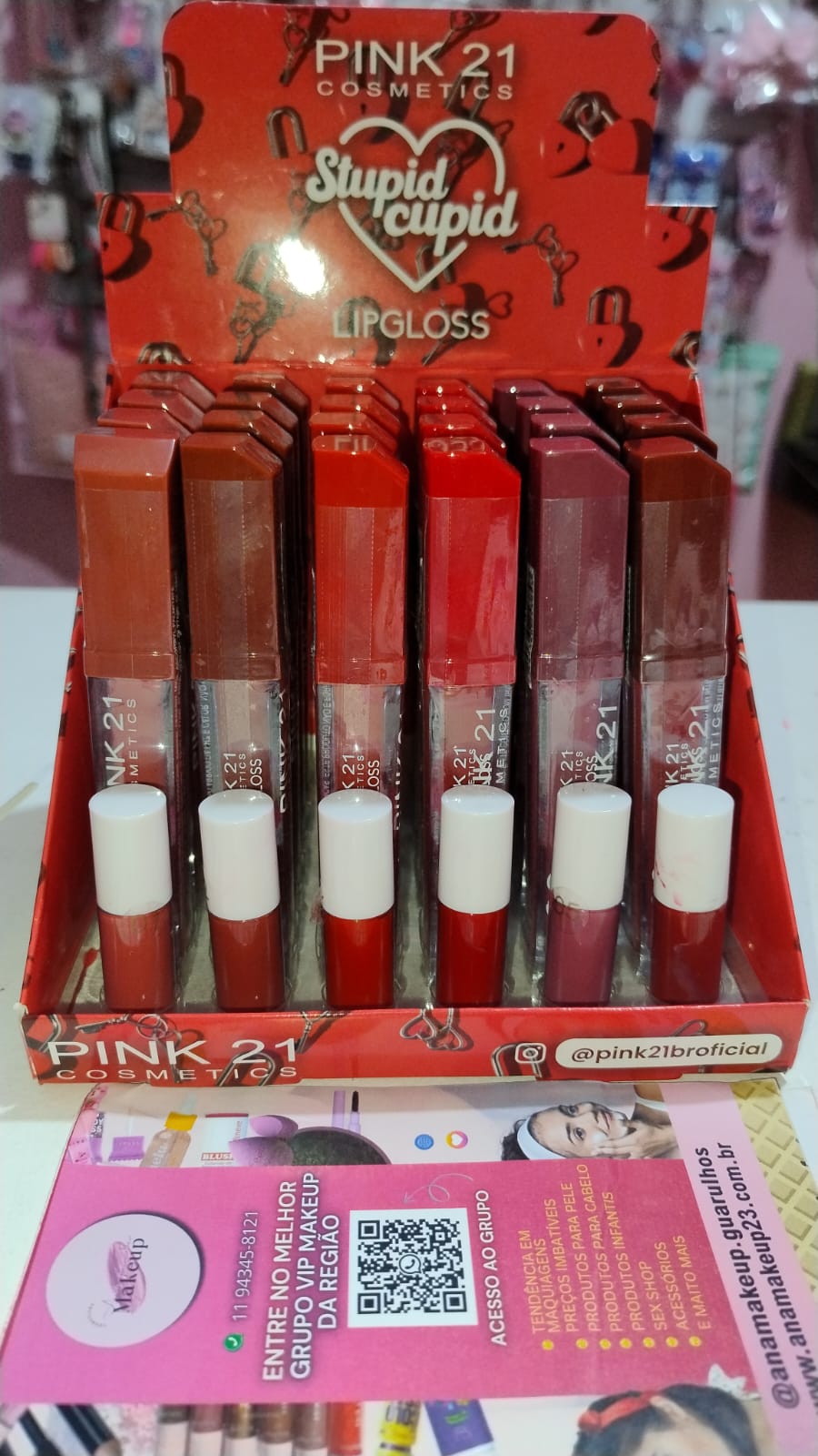 LIP GLOSS STUPID CUPID PINK 21
