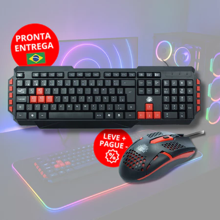 Kit Teclado e Mouse Gamer