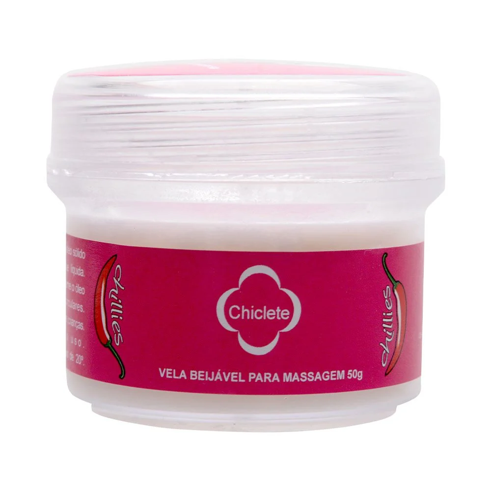 Vela beijável aromática de chiclete para massagem 50G