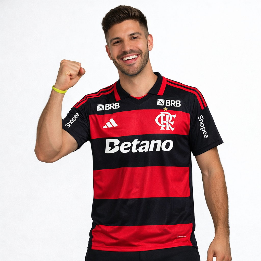 Camiseta Flamengo Uniforme 1 Versão Torcedor 2026 - A Energia do Mengão no Seu Corpo